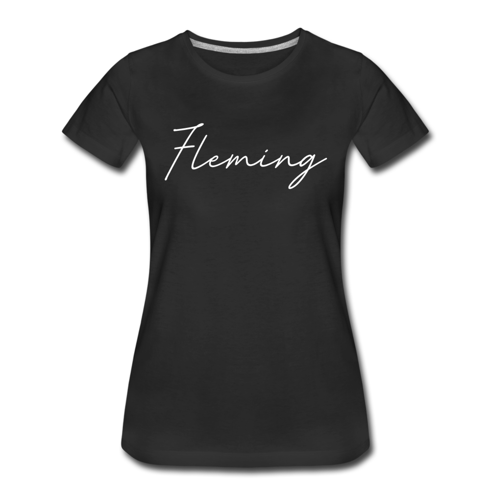 Fleming County Cursive Women's T-Shirt - black