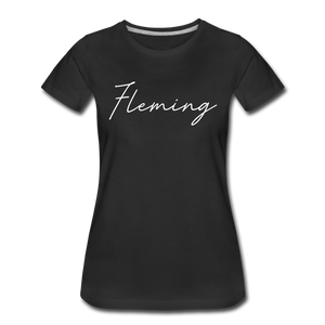 Fleming County Cursive Women's T-Shirt - black