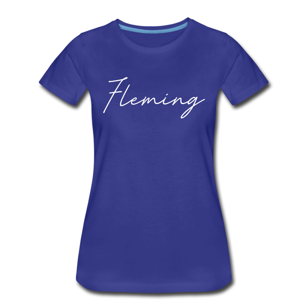 Fleming County Cursive Women's T-Shirt - royal blue