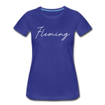 Fleming County Cursive Women's T-Shirt - royal blue