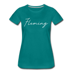 Fleming County Cursive Women's T-Shirt - teal