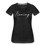 Fleming County Cursive Women's T-Shirt - charcoal gray