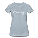 Fleming County Cursive Women's T-Shirt - heather ice blue