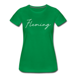 Fleming County Cursive Women's T-Shirt - kelly green