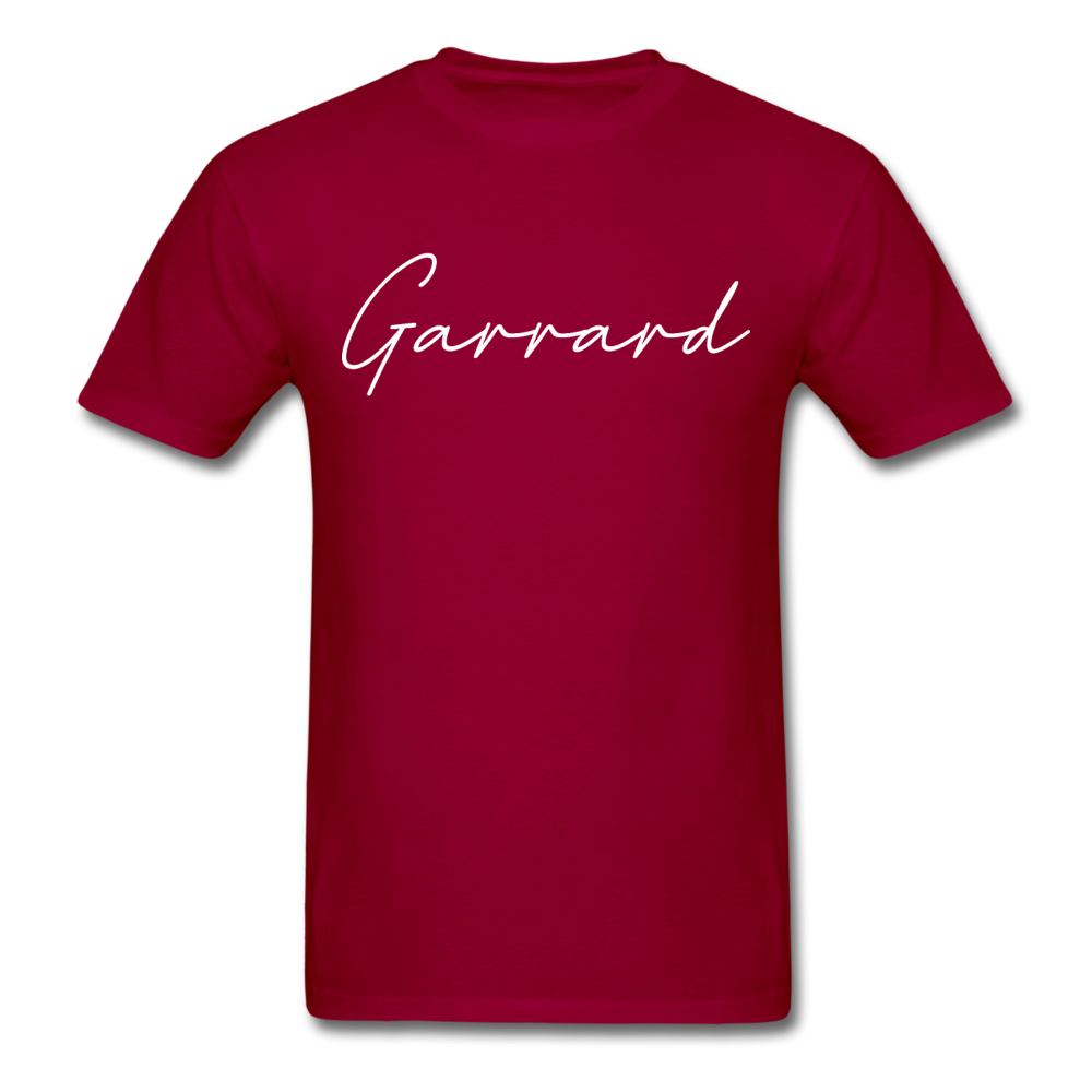 Garrard County Cursive T-Shirt - dark red