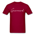 Garrard County Cursive T-Shirt - dark red