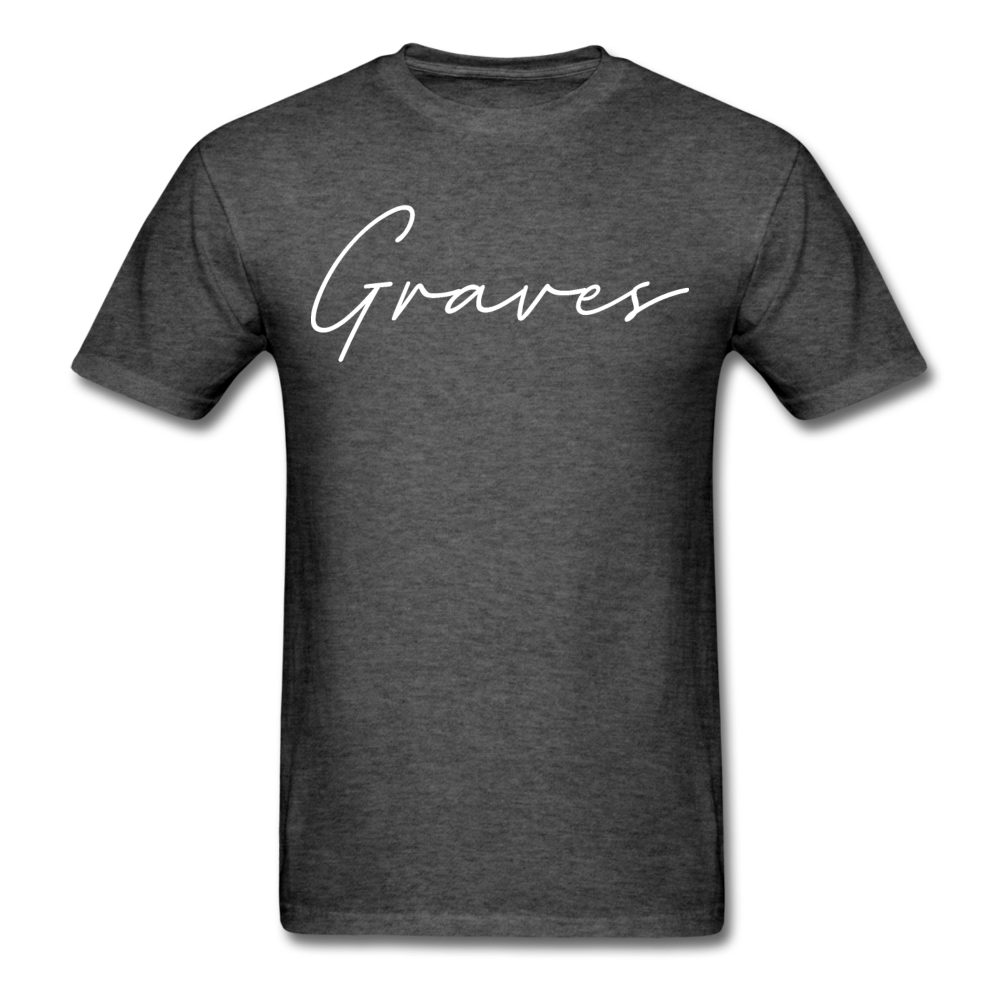 Graves County Cursive T-Shirt - heather black