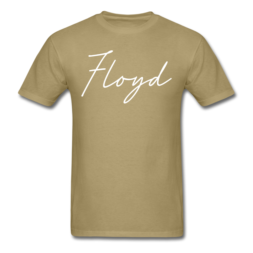 Floyd County Cursive T-Shirt - khaki