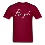 Floyd County Cursive T-Shirt - burgundy