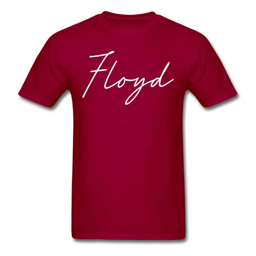 Floyd County Cursive T-Shirt - dark red