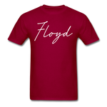 Floyd County Cursive T-Shirt - dark red