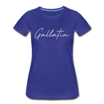 Gallatin County Cursive Women's T-Shirt - royal blue