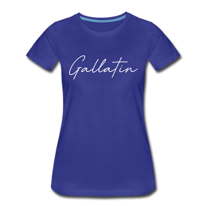 Gallatin County Cursive Women's T-Shirt - royal blue