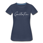 Gallatin County Cursive Women's T-Shirt - navy