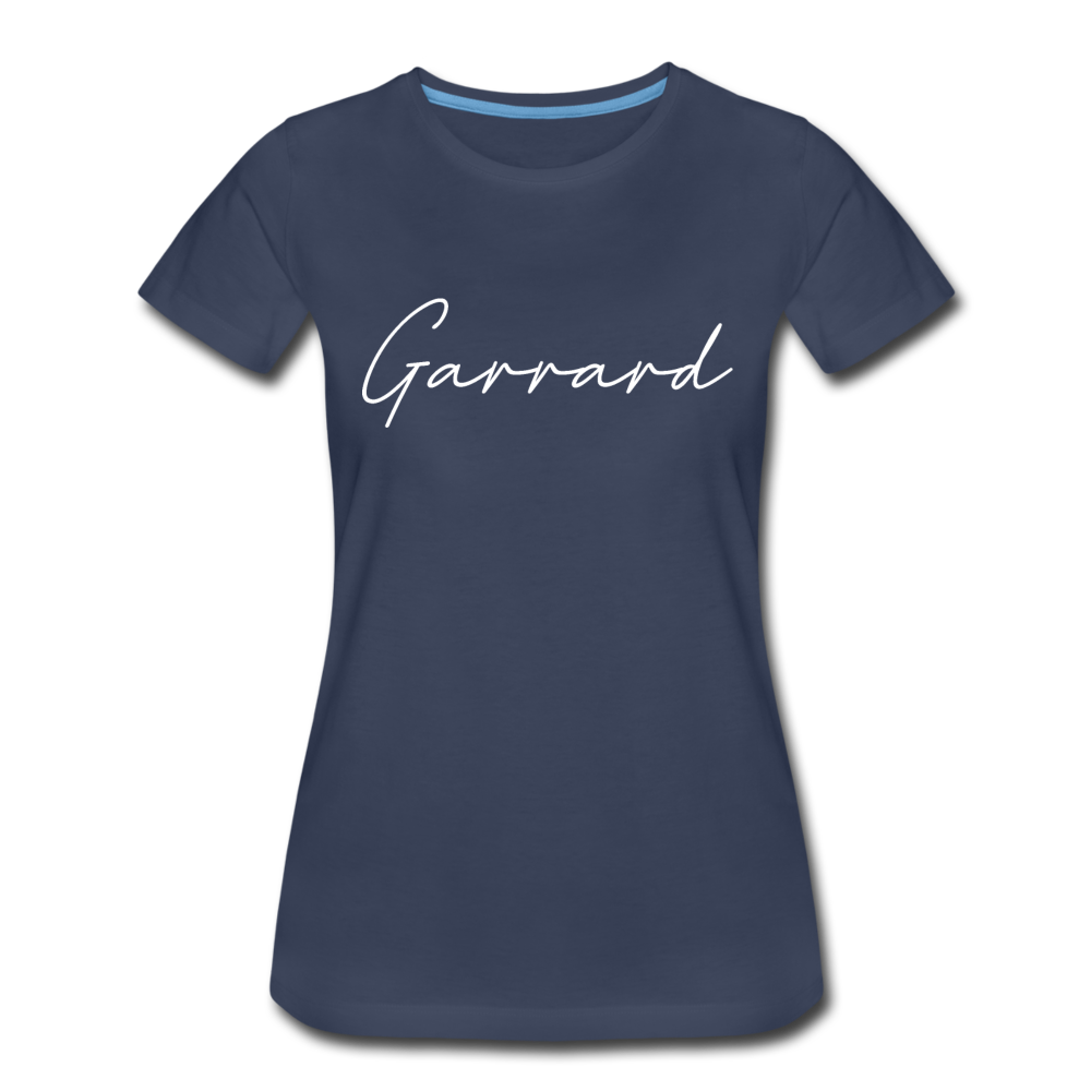 Garrard County Cursive Women's T-Shirt - navy