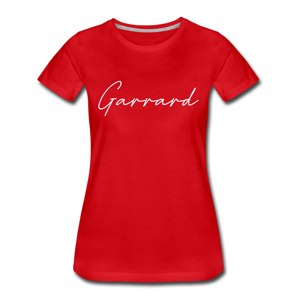 Garrard County Cursive Women's T-Shirt - red