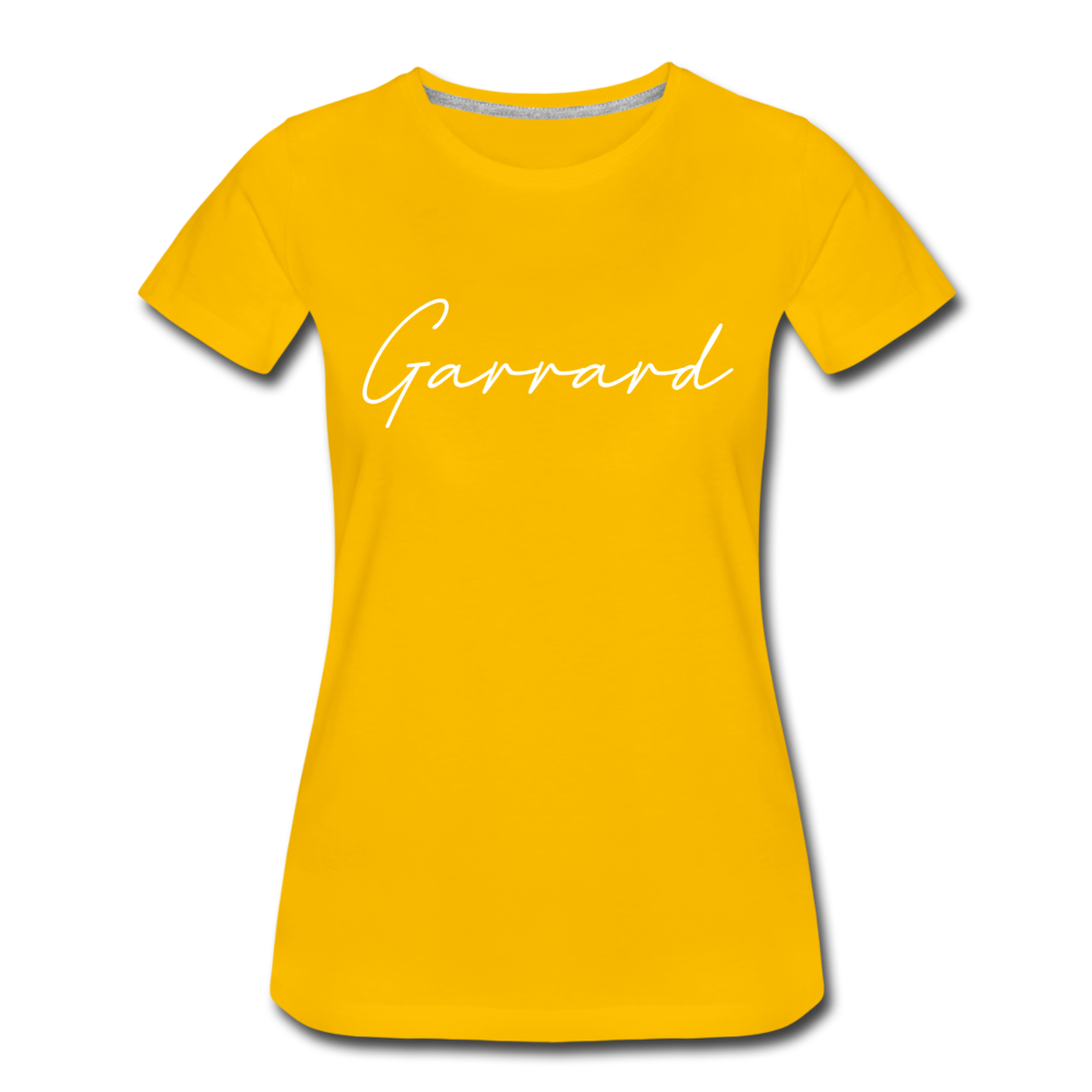 Garrard County Cursive Women's T-Shirt - sun yellow