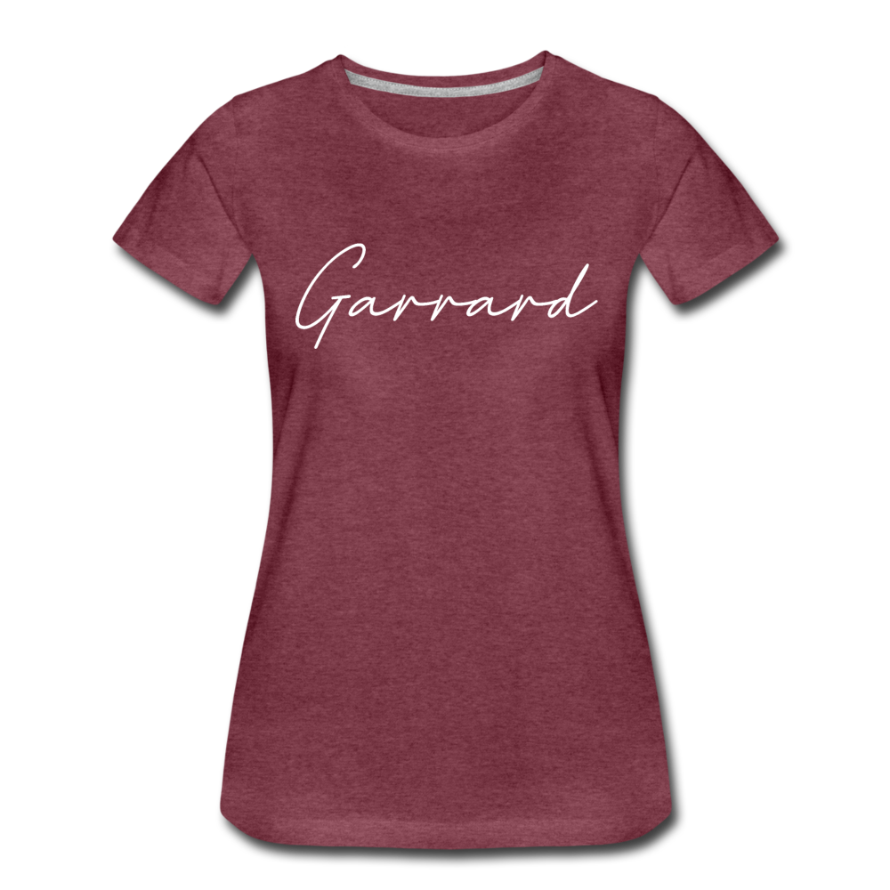 Garrard County Cursive Women's T-Shirt - heather burgundy