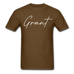 Grant County Cursive T-Shirt - brown