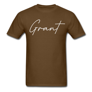 Grant County Cursive T-Shirt - brown