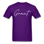 Grant County Cursive T-Shirt - purple