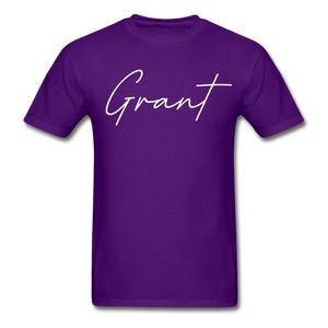 Grant County Cursive T-Shirt - purple