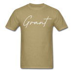 Grant County Cursive T-Shirt - khaki