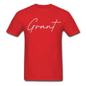 Grant County Cursive T-Shirt - red