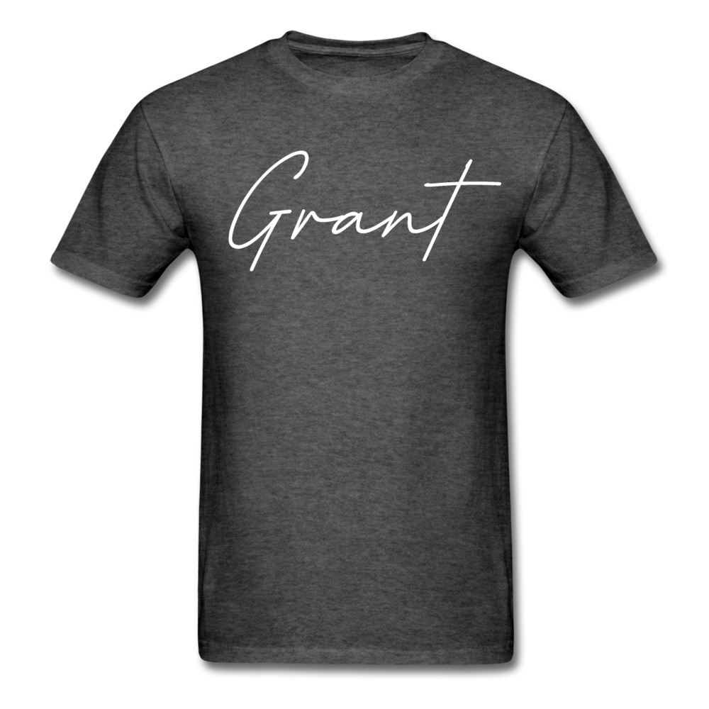 Grant County Cursive T-Shirt - heather black