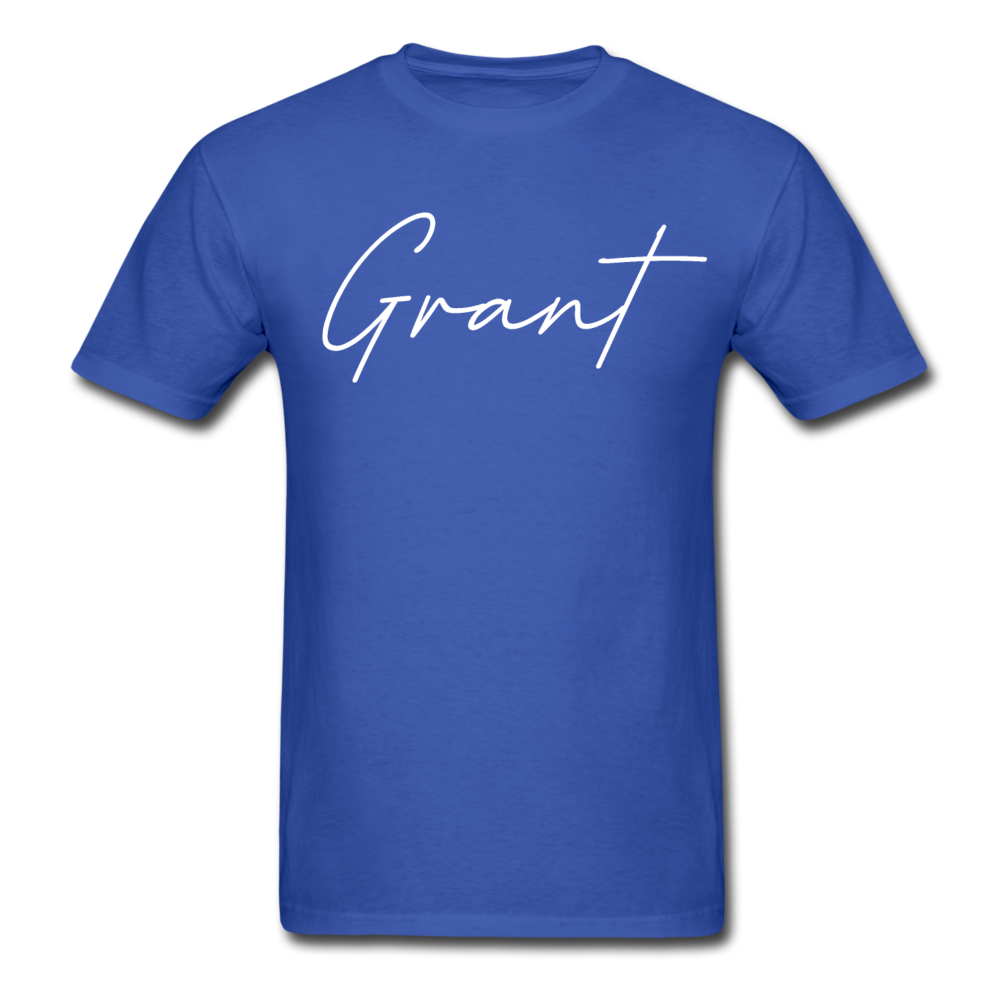 Grant County Cursive T-Shirt - royal blue