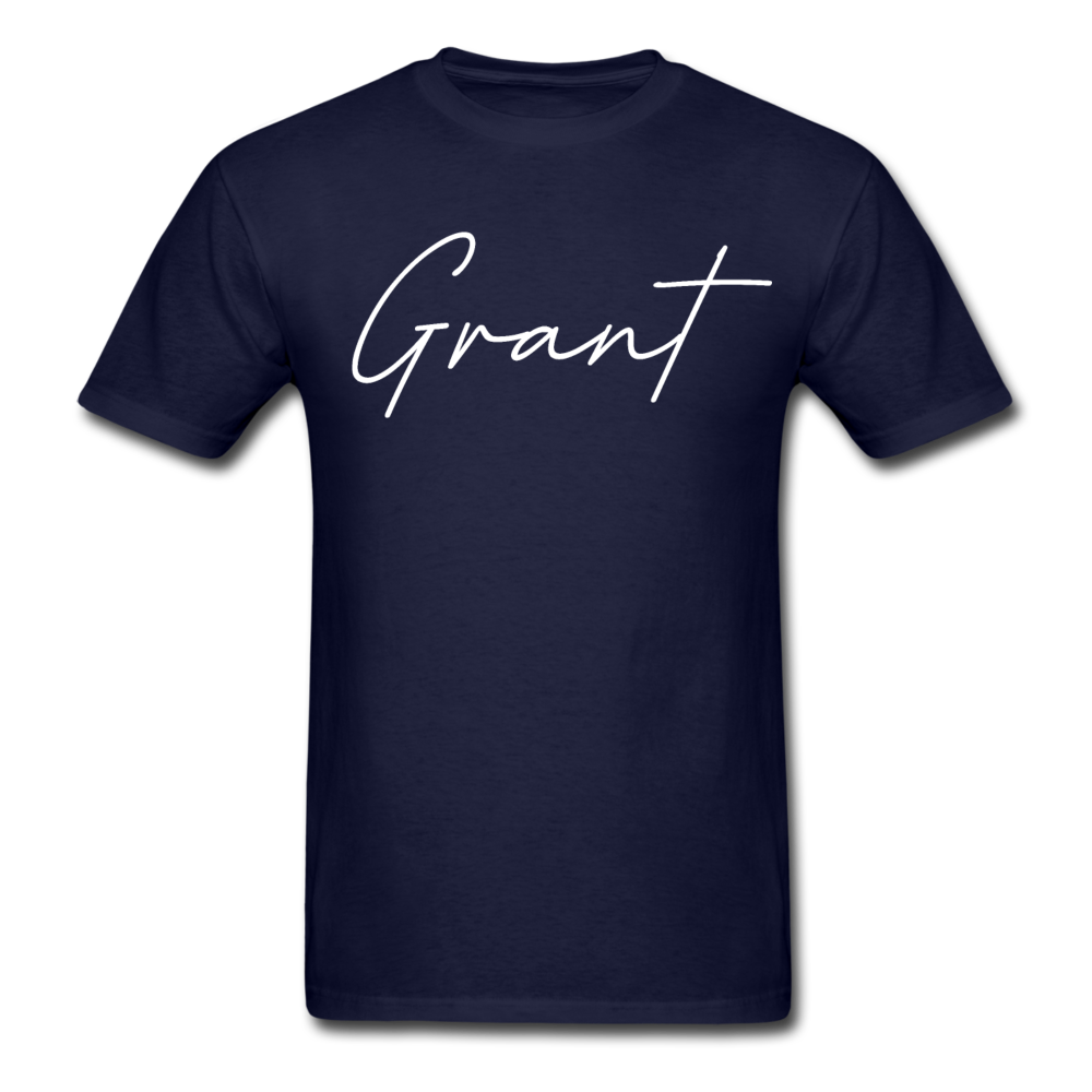 Grant County Cursive T-Shirt - navy