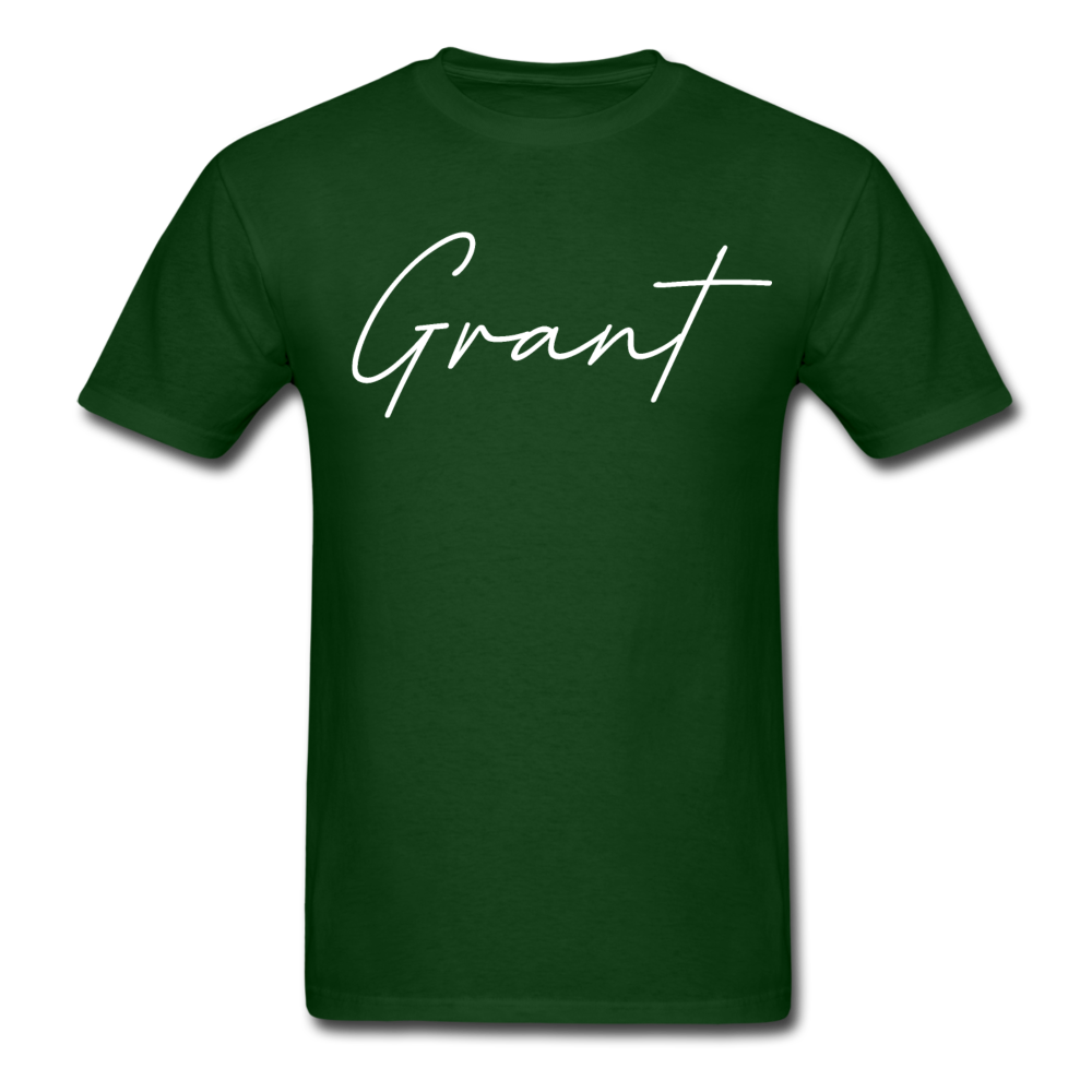 Grant County Cursive T-Shirt - forest green