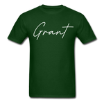 Grant County Cursive T-Shirt - forest green