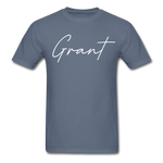 Grant County Cursive T-Shirt - denim