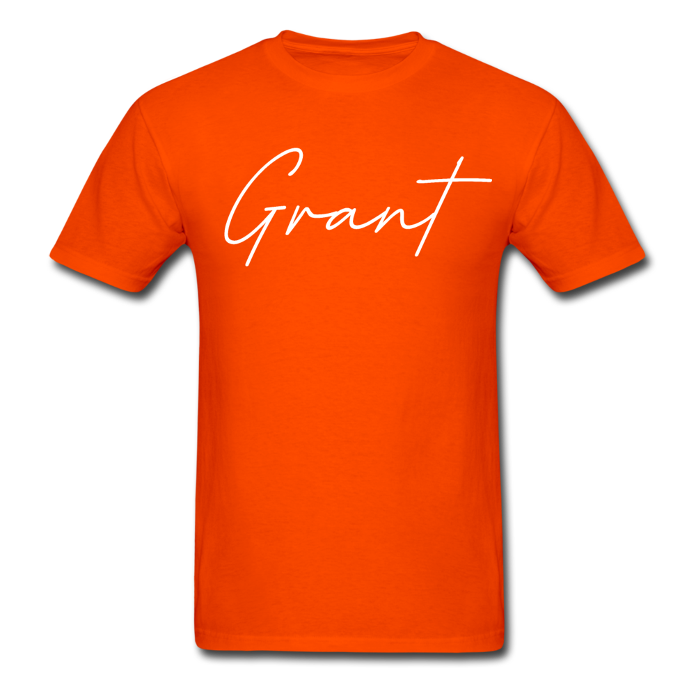 Grant County Cursive T-Shirt - orange