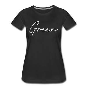 Green County Cursive Women's T-Shirt - black