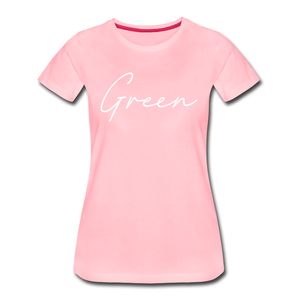 Green County Cursive Women's T-Shirt - pink