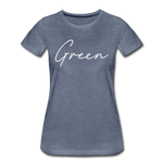 Green County Cursive Women's T-Shirt - heather blue