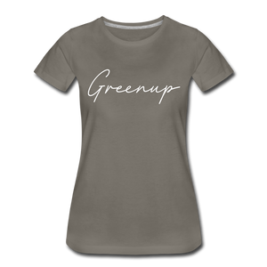 Greenup County Cursive Women's T-Shirt - asphalt gray