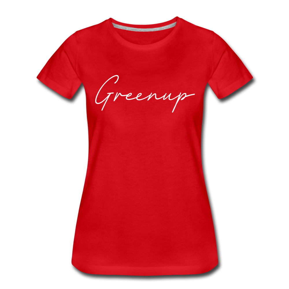 Greenup County Cursive Women's T-Shirt - red