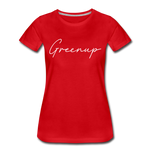 Greenup County Cursive Women's T-Shirt - red