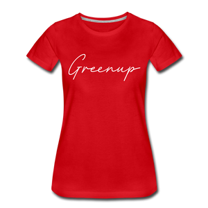 Greenup County Cursive Women's T-Shirt - red