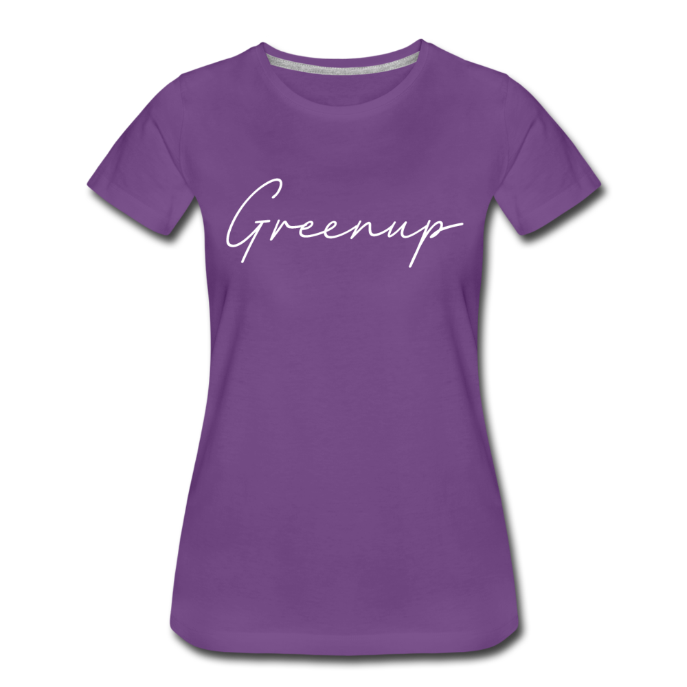 Greenup County Cursive Women's T-Shirt - purple