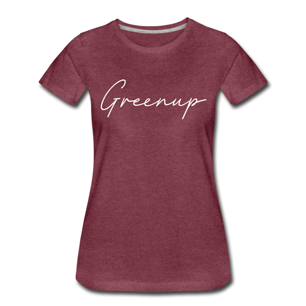 Greenup County Cursive Women's T-Shirt - heather burgundy