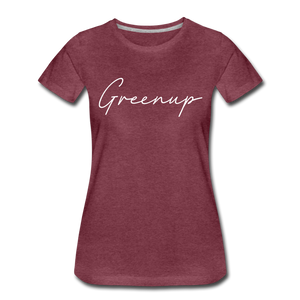 Greenup County Cursive Women's T-Shirt - heather burgundy