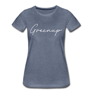 Greenup County Cursive Women's T-Shirt - heather blue