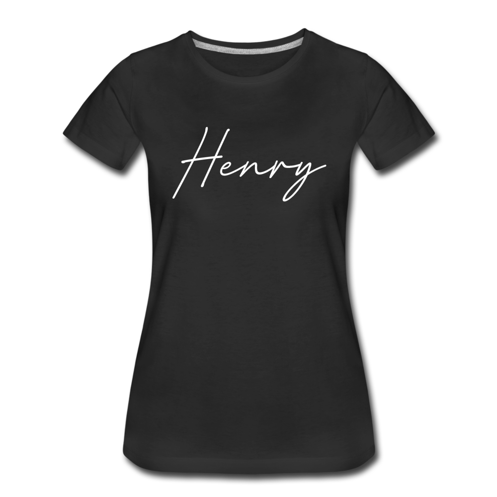 Henry County Cursive Women's T-Shirt - black