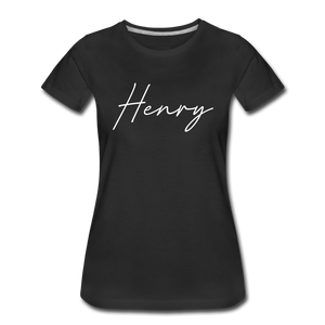 Henry County Cursive Women's T-Shirt - black