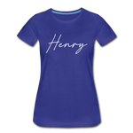 Henry County Cursive Women's T-Shirt - royal blue