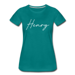 Henry County Cursive Women's T-Shirt - teal